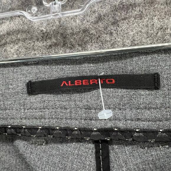 Alberto Ceramica Stone Pants Men 40x34 Gray Modern Fit Straight Leg Smart Casual - Picture 10 of 14